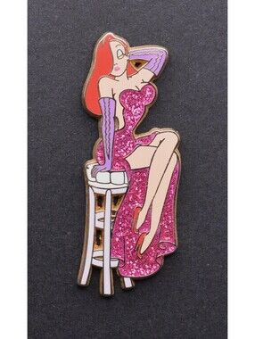 Disney DLP -Paris Who Framed Roger Jessica Rabbit on White Stool Pin (C7)